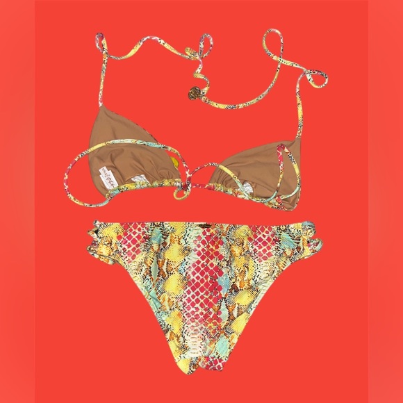 Luli Fama shimmering bikini with charms - Picture 2 of 2